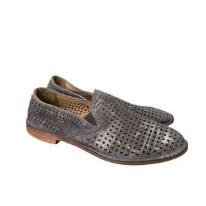 Trask Women's metallic suede Shoes Trask Ali Perforated Loafer size 7